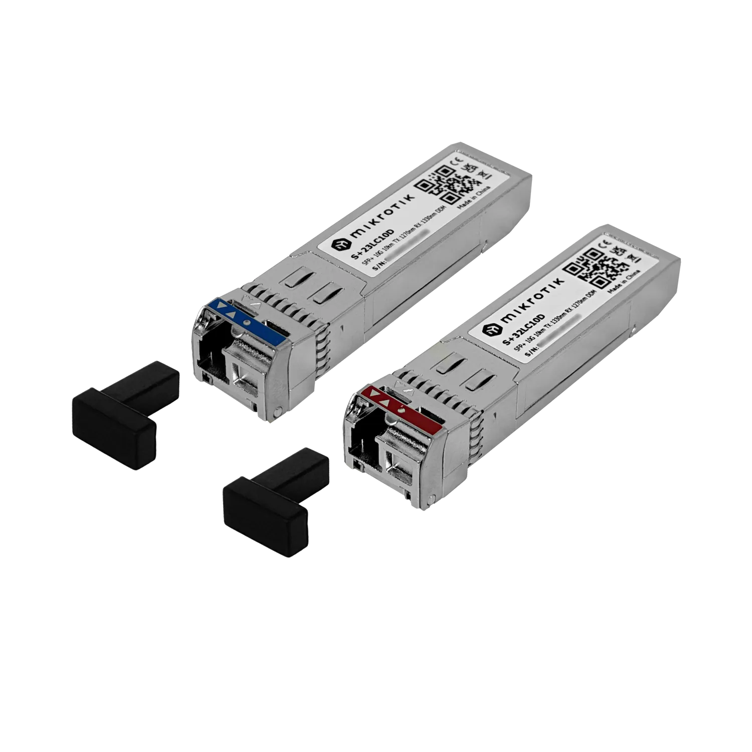 MIKROTIK 10G 1-LC 10km Pareja SFP WDM Bidireccional 1270nm/1330nm DDM 2