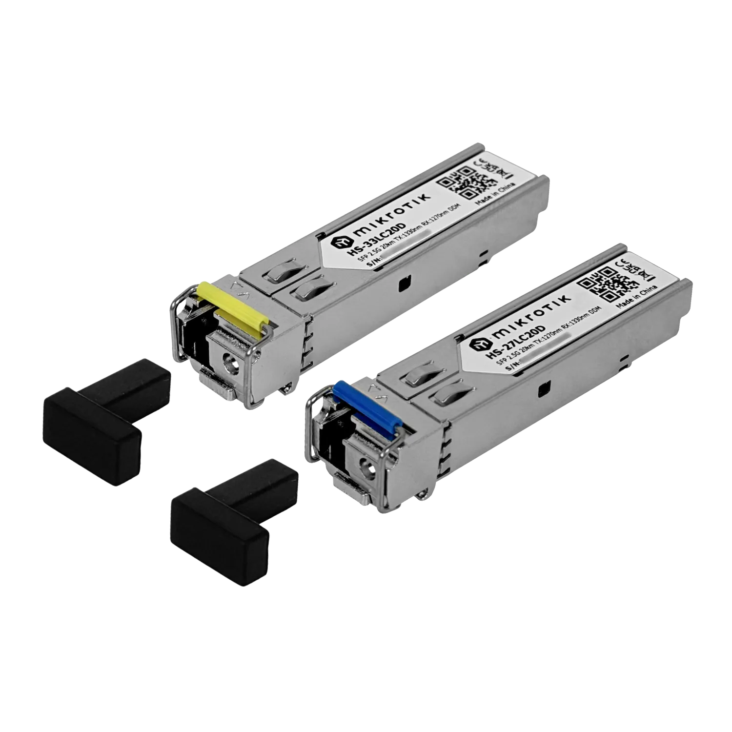 MIKROTIK 2,5G 1-LC 20km Pareja SFP WDM Bidireccional 1270/1330nm DDM 1
