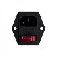 Toma de Corriente C14 Interruptor Fusible 3A Atornillable 220Vac 10A - Miniatura 7