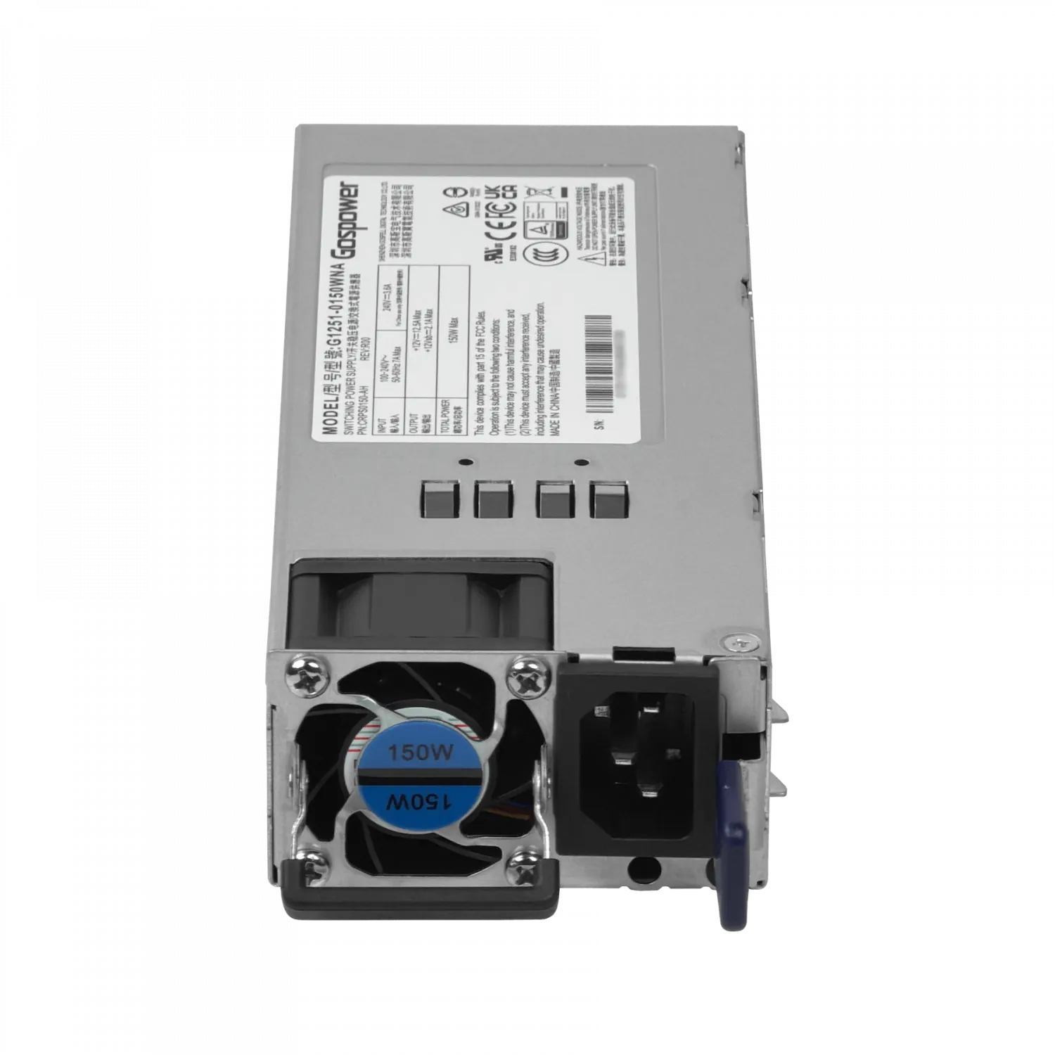 MIKROTIK Fuente Repuesto 150W p/CRS812-DDQ 100-240VAC C14 Hot-Swap 2