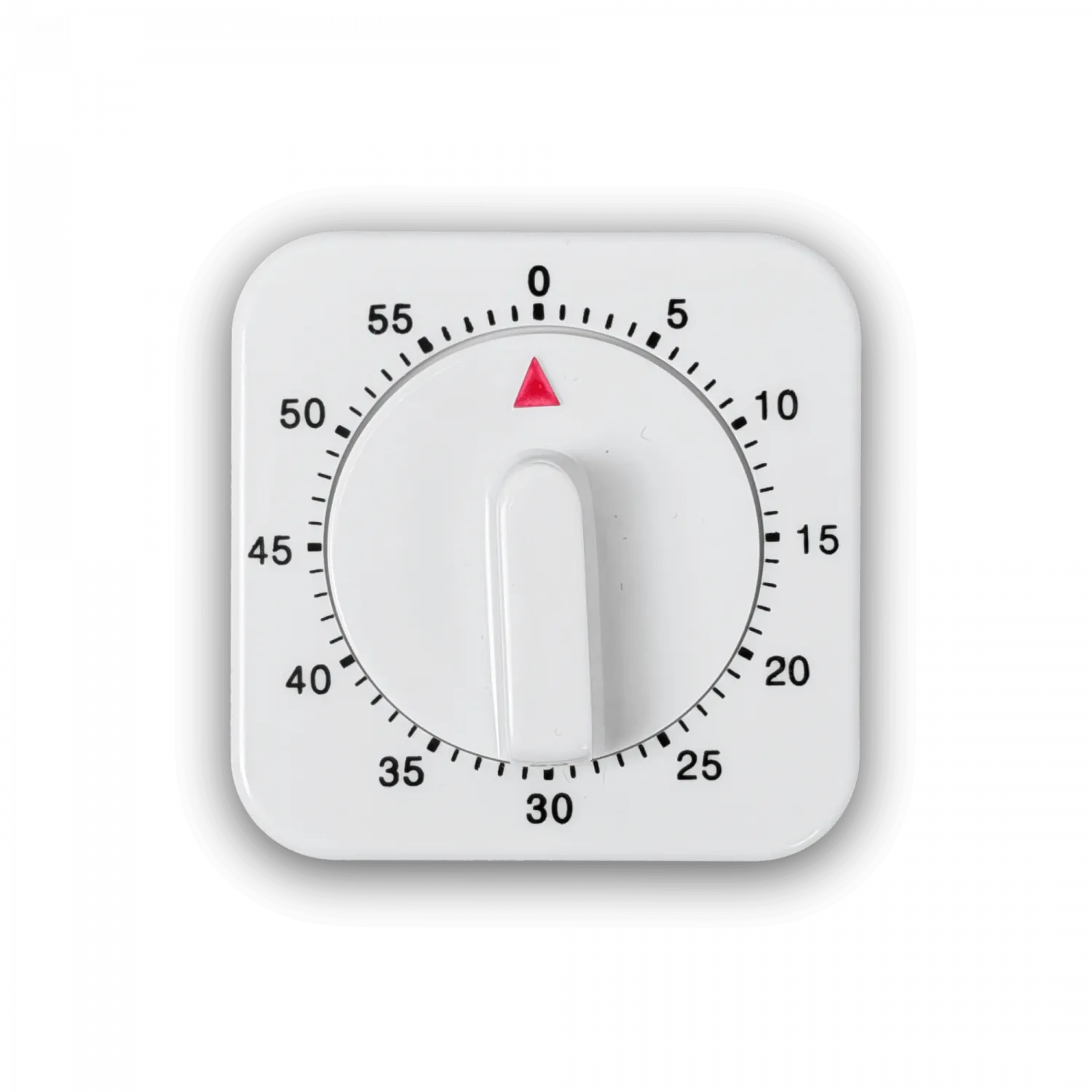 Temporizador 60 minutos mecanico Alarma-Campana Plastico Blanco 1