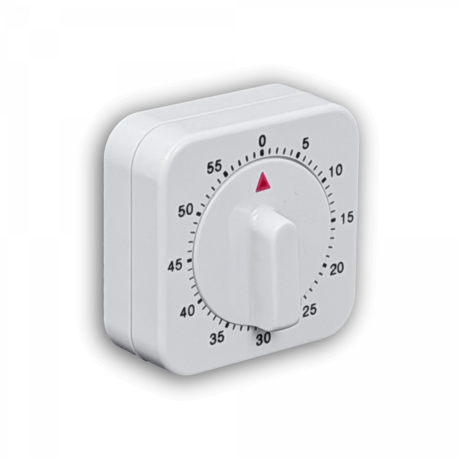 Temporizador 60 minutos mecanico Alarma-Campana Plastico Blanco 5