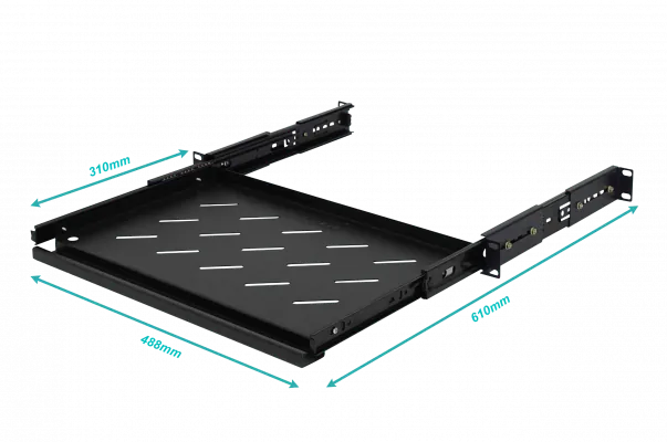 Bandeja RETRACTIL TECLADO 1U 30cm VENTILA 3