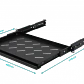 Bandeja RETRACTIL TECLADO 1U 30cm VENTILA - Miniatura 3