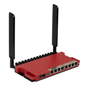 MIKROTIK 8-1000 1-SFP LCD USB L4 2,4GHz-1W-2x2 PoE L009UIGS-2HAXD-IN