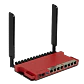 MIKROTIK 8-1000 1-SFP LCD USB L4 2,4GHz-1W-2x2 PoE L009UIGS-2HAXD-IN - Miniatura 1