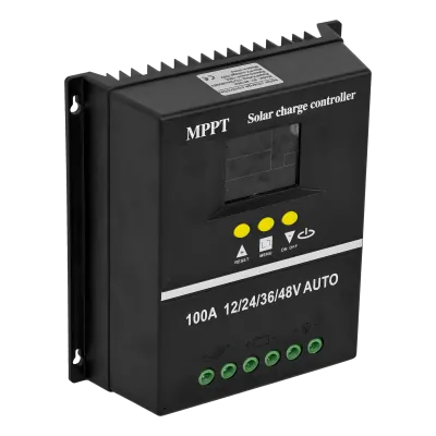 Regulador Carga MPPT Solar 2-USB-A 12/24/36/48V 100A FV-100V 1