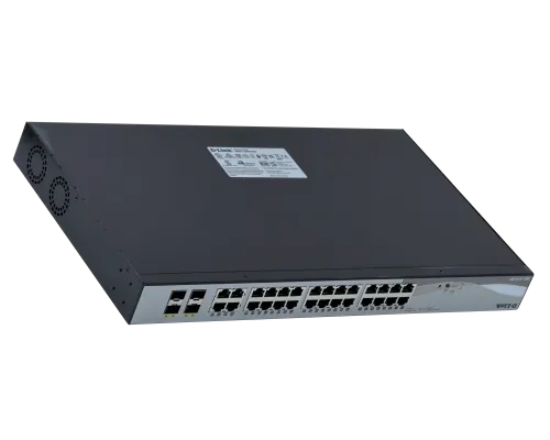 D-LINK 24-1000-POE48V(4-at/20-af) 4-SFP 193W tot Switch Smart Rack 4