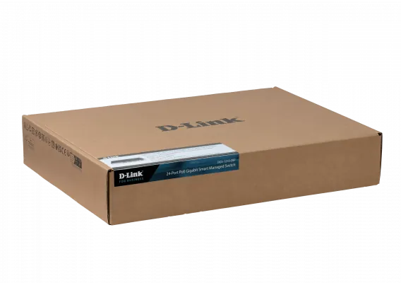 D-LINK 24-1000-POE48V(4-at/20-af) 4-SFP 193W tot Switch Smart Rack 6
