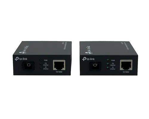 Kit Convertidor Fibra WDM SC 15km 100Mbps TP-Link MC112CS 3
