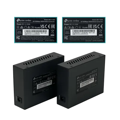 Kit Convertidor Fibra WDM SC 15km 100Mbps TP-Link MC112CS 5