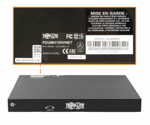 TRIPPLITE PDU Ethernet 8-C13 1-100 1-DB9 1-C14 1U Rack 208-230VAC 3