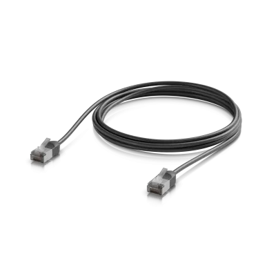 UBIQUITI 2mt Negro Cat6A F/UTP Cable Exterior TPE 10GbE PoE+++ 1