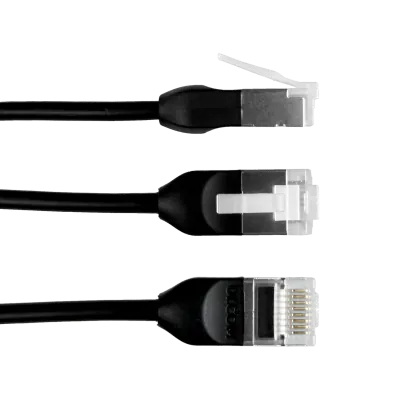UBIQUITI 2mt Negro Cat6A F/UTP Cable Exterior TPE 10GbE PoE+++ 3
