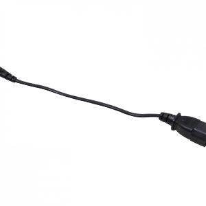 Cable Poder 3A 2x0, 75mm2 80cm, 0.8mt Negro Tipo 8-C7 Hembra a C14 Macho