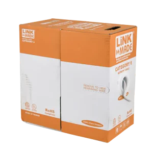 Caja Cable Taiwan Gris CAT6 UTP 300mt Unifilar PVC Cobre