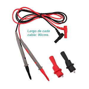 Par de Cables de Repuesto para Multitester, 1000V, 20A, 90cm