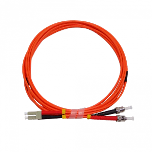 Jumper fibra 3.0mm 62.5/125um LSZH 3mt LC-ST OM1 multimodo MM dúplex