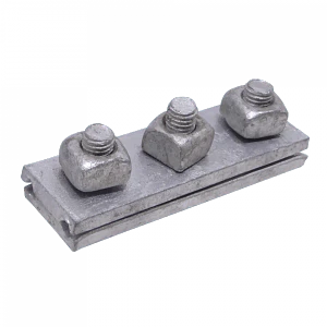 Brida Sujecion 3 Pernos 5/8T/VTRC 150x34x9x15mm para Postacion