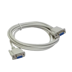 Cable cross serial RS232 Null-Modem 2,5mt DB9 hembra hembra 252cm DE-09
