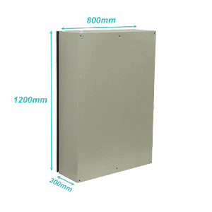 Caja metalica Tibox ST8-1230 1200x800x300mm 1 chapa IP65 beige