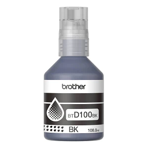Botella de tinta original Brother BTD100BK color negro – textos claros y profesionales