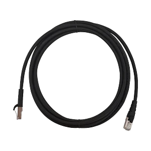 Cable patch Cat6 negro S/FTP LSZH 3 metros inyectado multifilar para uso extendido