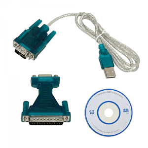 Adaptador USB a serial RS232 DB25 DB9 incluye cable y convertidor