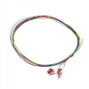 Pigtail LC/UPC OM4 multimodo 50/125um 0,9mm 1,5mt 150cm 4 unidades