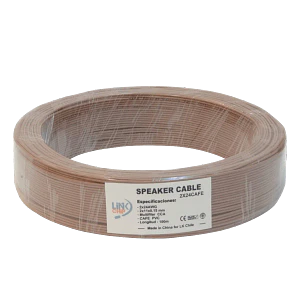 Cable Paralelo Café 2x24AWG CCA 2x0,2mm² Multifilar 100m