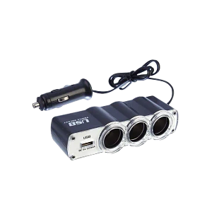 3 Vehicular Hembra 1-USB Hembra AH 5VDC 0,5A 12V/24V Macho Encendedor