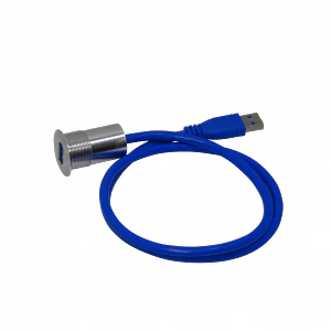 Panel Diametro M22mm Cabeza 28mm USB-AH USB3.0 Cable 60cm A-M Alt 34mm