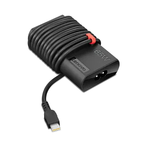Lenovo - Power adapter - 24 pin USB-C/power DC jack - 24 pin USB-C (power only) - 2 m - Abyss black