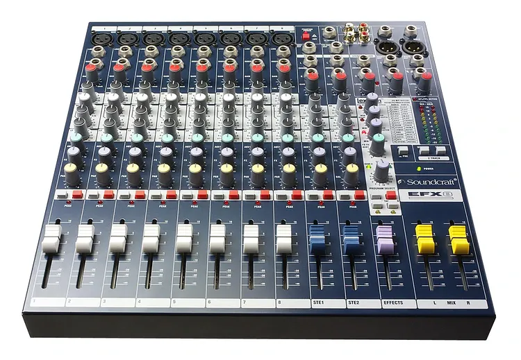 Soundcraft EFX8 - Analog mixer - 8 Channel Mono 2 Stereo 2