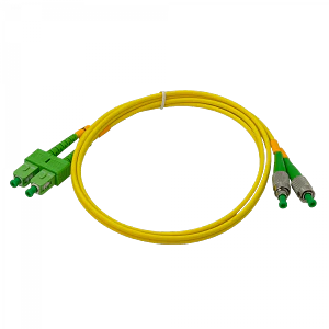 Cable fibra optica 1m SC/APC-FC/APC Monomodo SM Duplex Jumper 9/125um 3mm JFSAH1