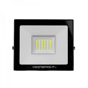 Lámpara LED Exterior 30W, Luz Blanca 6000K, 100°, 200-240V AC, IP65, Certificación SEC