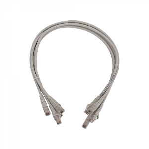 Pack x4 cable patch Cat6 gris 60cm LSZH inyectado multifilar