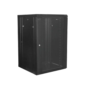 Rack doble bisagra 18U 60cm fondo negro inc-2U