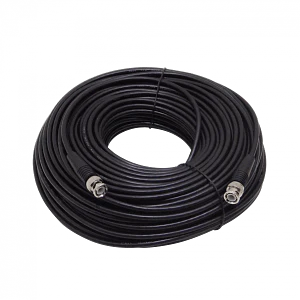Cable RG59 Coaxial BNC-M a BNC-M, 50m Negro, para CCTV