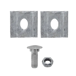 Brida 1 Perno Hex3/4p 45x46x5mm Largo 38mm M12 para Sujecion Postacion