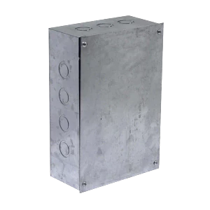 Caja 300x200x100mm c/tapa 305x205mm zincada metálica B23