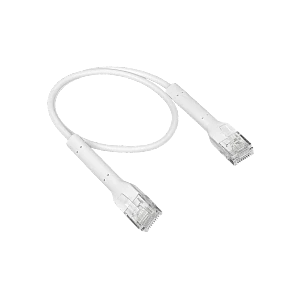 Cable Patch Cat6 Ubiquiti RJ45 Blanco 30cm Compacto