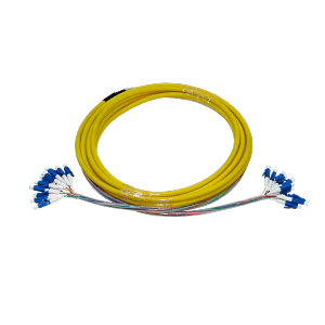 Jumper cable 12 fibras 5mt 12xLC-LC monomodo SM interior trunk