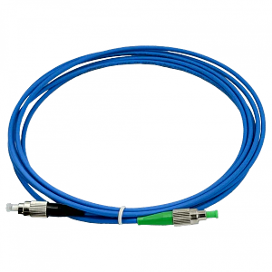 Jumper Fibra 3.0mm 9/125um LSZH Blindado 3mt FC/UPC-FC/APC SM Simplex