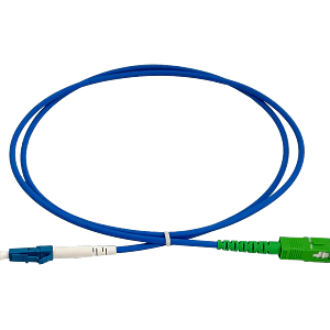 Jumper Fibra 3.0mm 9/125um LSZH Blindado 1mt LC/UPC-SC/APC SM Simplex