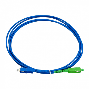 Jumper Fibra 3.0mm 9/125um LSZH Blindado 2mt SC/APC-SC/UPC SM Simplex