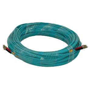 Jumper Fibra 3.0mm 50/125um LSZH 50mt LC-LC OM3 MultiModo MM Duplex 