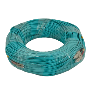 Jumper Fibra 50/125um 3.0mm LSZH 100mt LC-SC OM3 MultiModo MM Duplex 