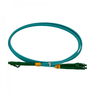 Jumper Fibra LSZH 1mt LC/APC-LC/APC OM3 Multimodo MM Duplex 