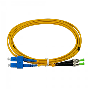 Jumper Cable Fibra 3.0mm 9/125um 3mt SC/UPC-ST/APC MonoModo SM Duplex 